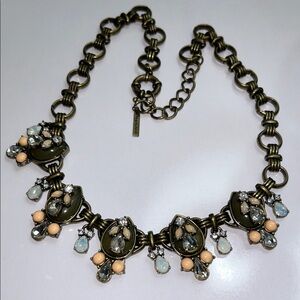 NWOT Bronze Statement Necklace By Designer Methodology